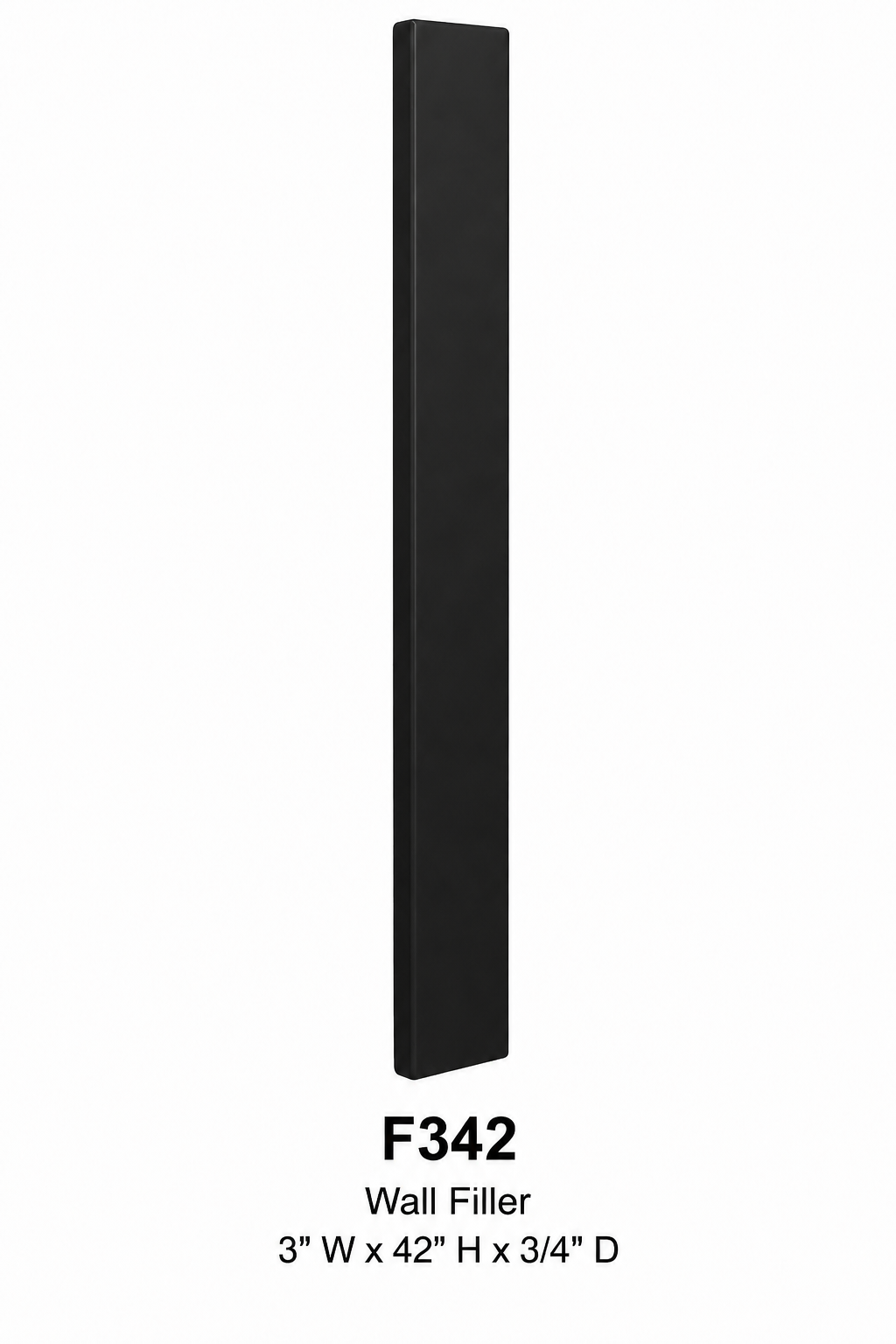 F342 Cabinet Filler | 3"W x 42"H x 3/4"D | Launch Collection