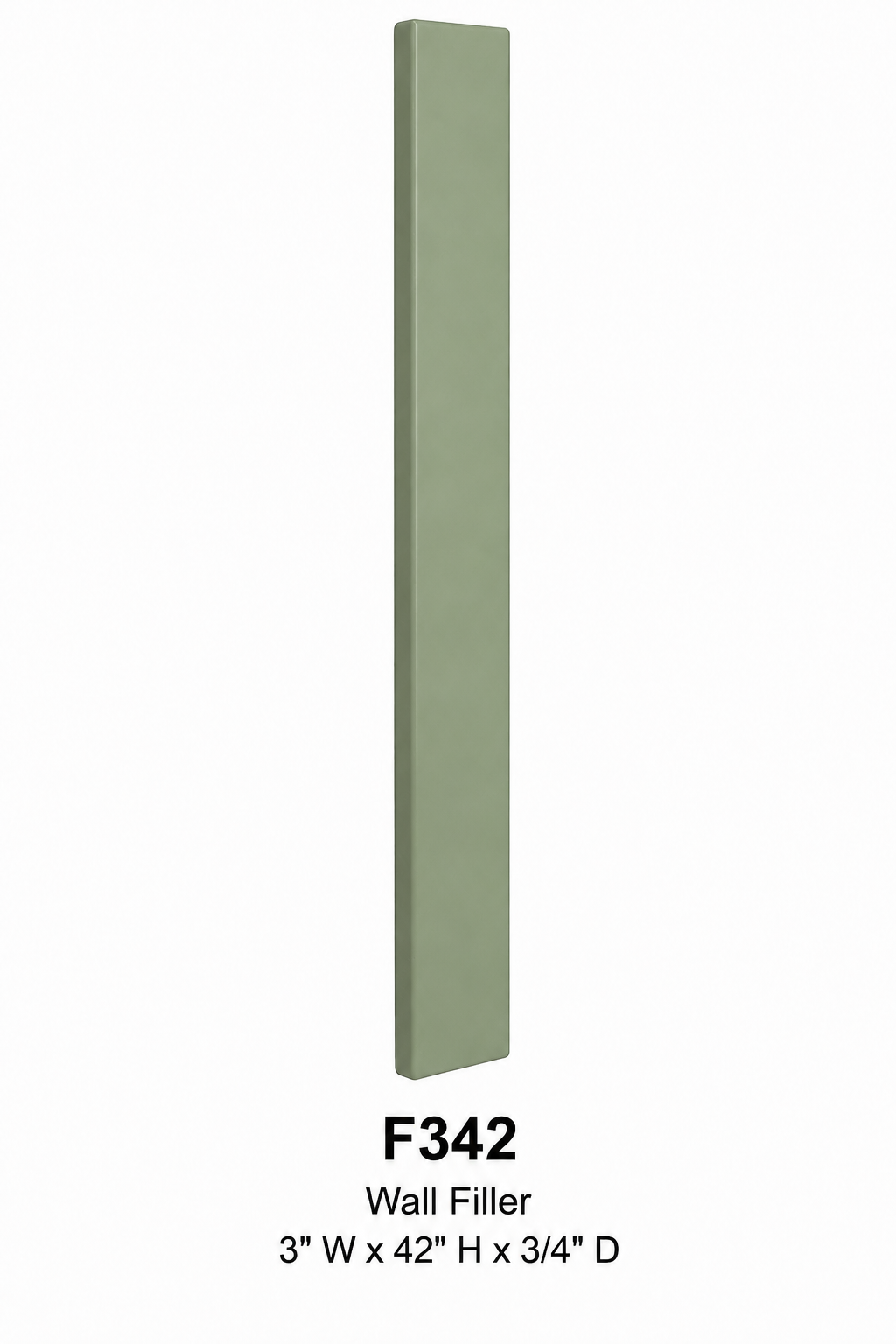 F342 Cabinet Filler | 3"W x 42"H x 3/4"D | Launch Collection