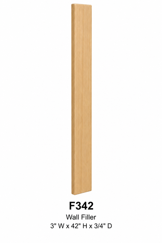 F342 Cabinet Filler | 3"W x 42"H x 3/4"D | Launch Collection