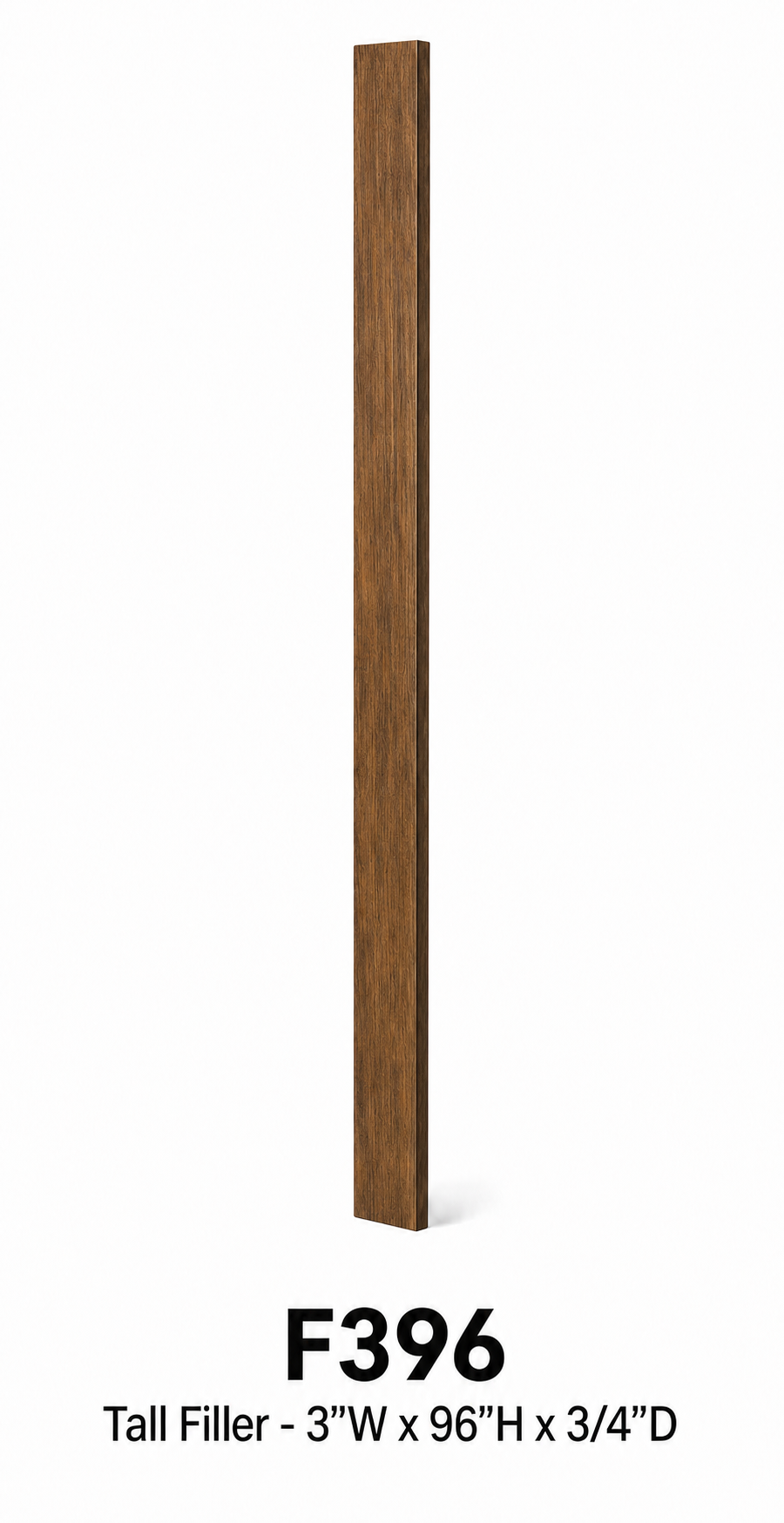 F396 Cabinet Filler | 3" Wide x 96" High x 3/4" Thick | Launch Cabinet Collection