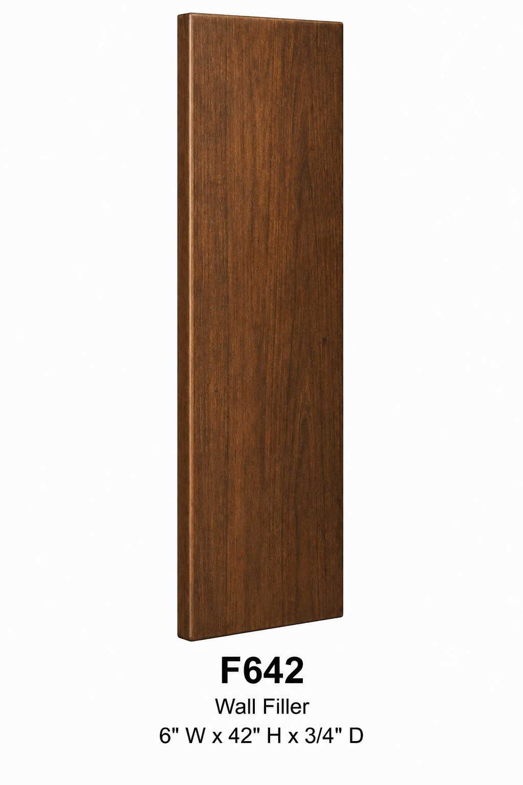 F642 Cabinet Filler | 6" Wide x 42" High x 3/4" Thick | Launch Cabinet Collection