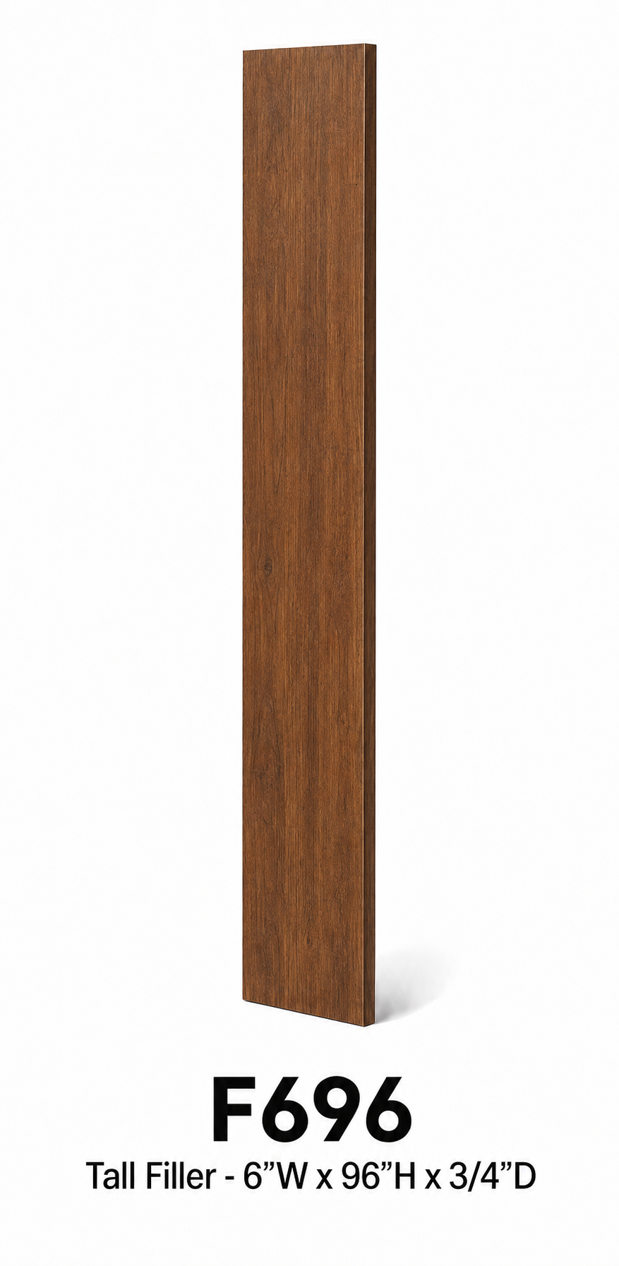 F696 Cabinet Filler | 6" Wide x 96" High x 3/4" Thick | Launch Cabinet Collection