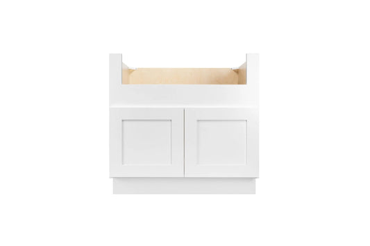 FSB36 Farmhouse Shaker Sink Base Cabinet | 36"W x 34-1/2"H x 24"D | White | Spotlight Savings