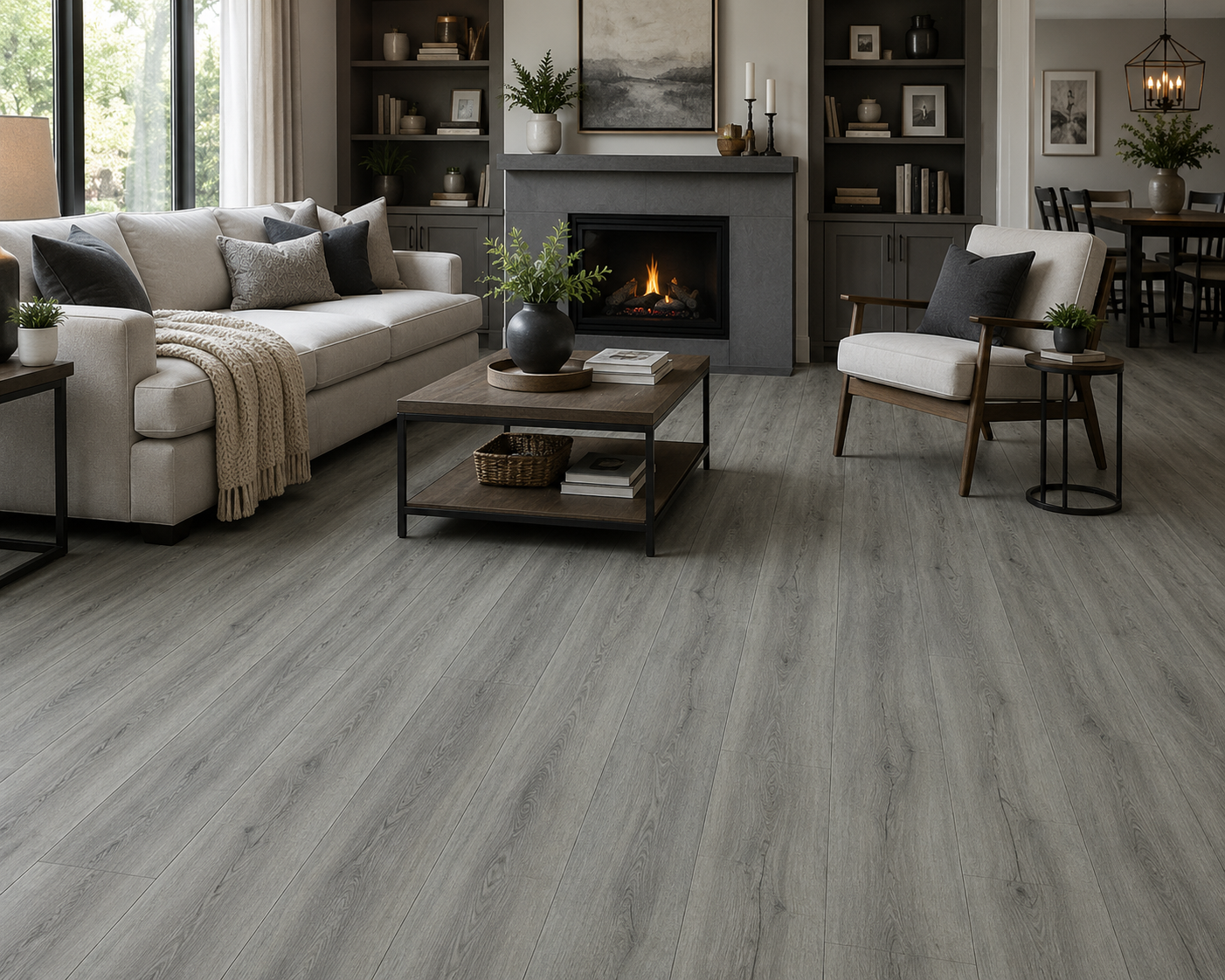 Happy Feet Blockbuster Plus Luxury Vinyl Plank Flooring - Hollywood (HF380+) | 7" x 48" | Spotlight Savings