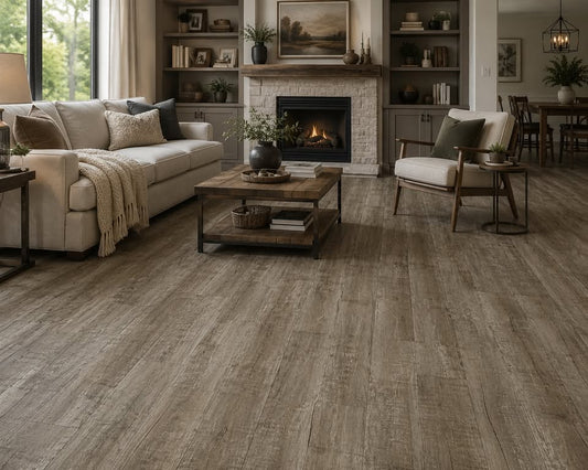 Happy Feet Blockbuster Plus Luxury Vinyl Plank Flooring - Sandlot | 7" x 48" | Spotlight Savings