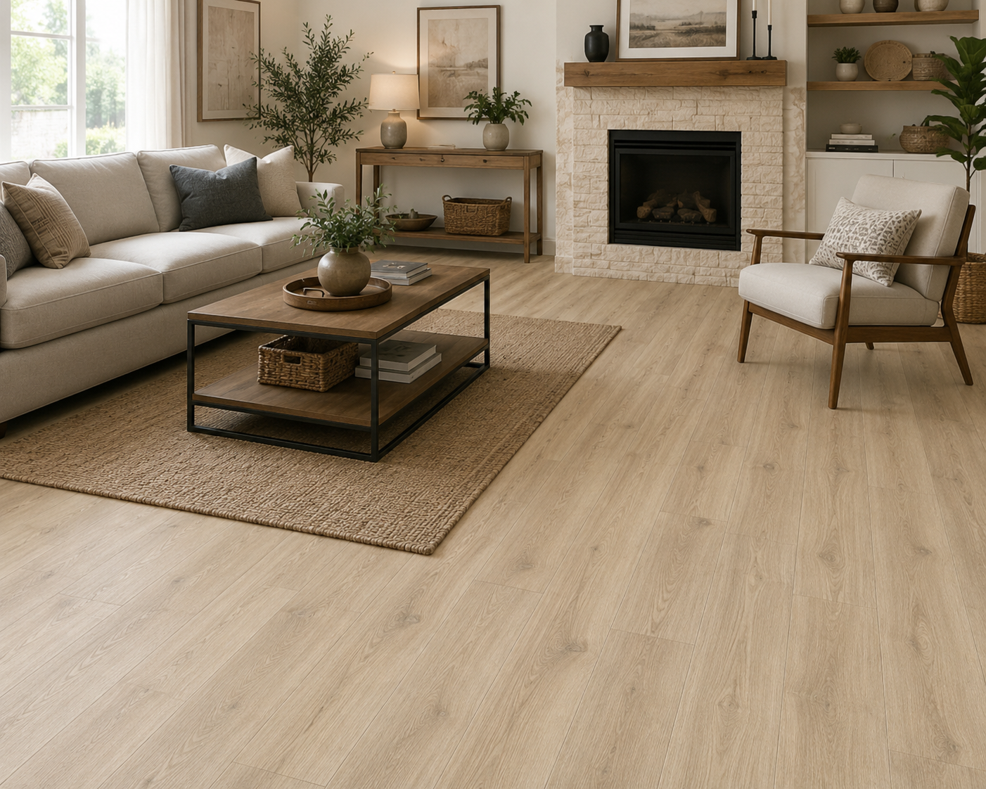 Huali Coastal Collection Luxury Vinyl Plank Flooring - Driftwood Coastal | 7" x 48" | Spotlight Savings