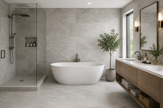 Marazzi Classentino Marble Coliseum Gray Porcelain Tile | 12" x 24" Matte | Spotlight Savings