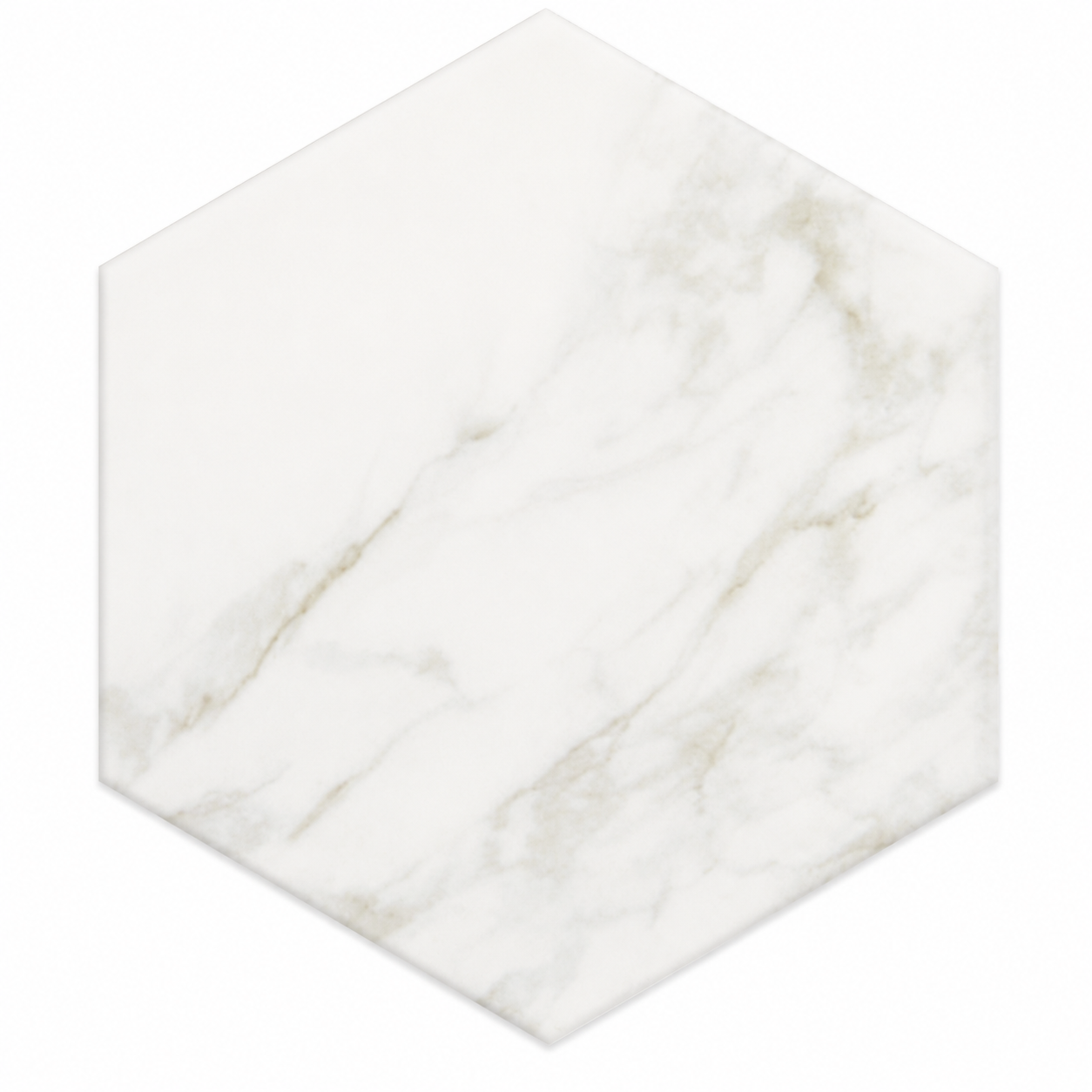 Marazzi Marble Obsession 8 in Hexagon Mosaic - Arabescato | Spotlight Savings