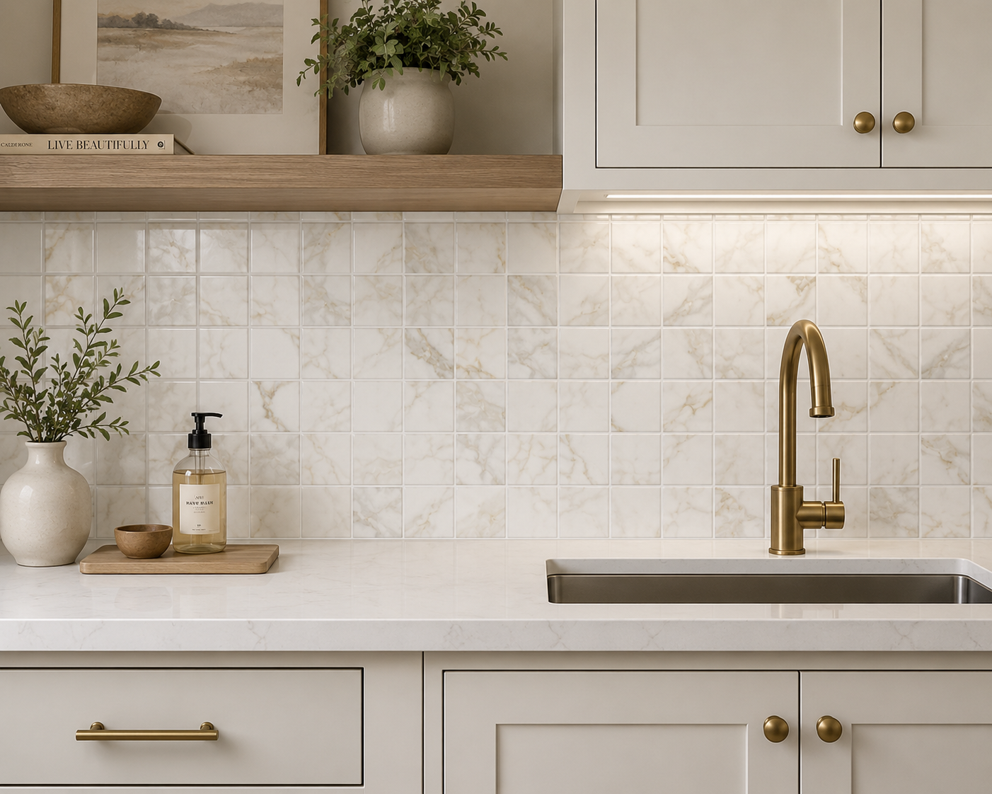 Marazzi Marble Obsession Arabesque Mosaic - Arabescato | Spotlight Savings