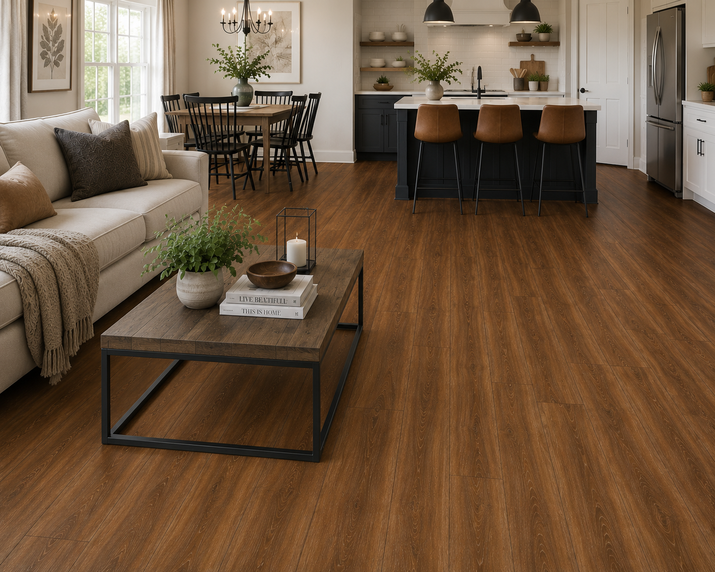 Mohawk Cinnamon Mocha Luxury Vinyl Plank Flooring | 6" x 48" | Spotlight Savings