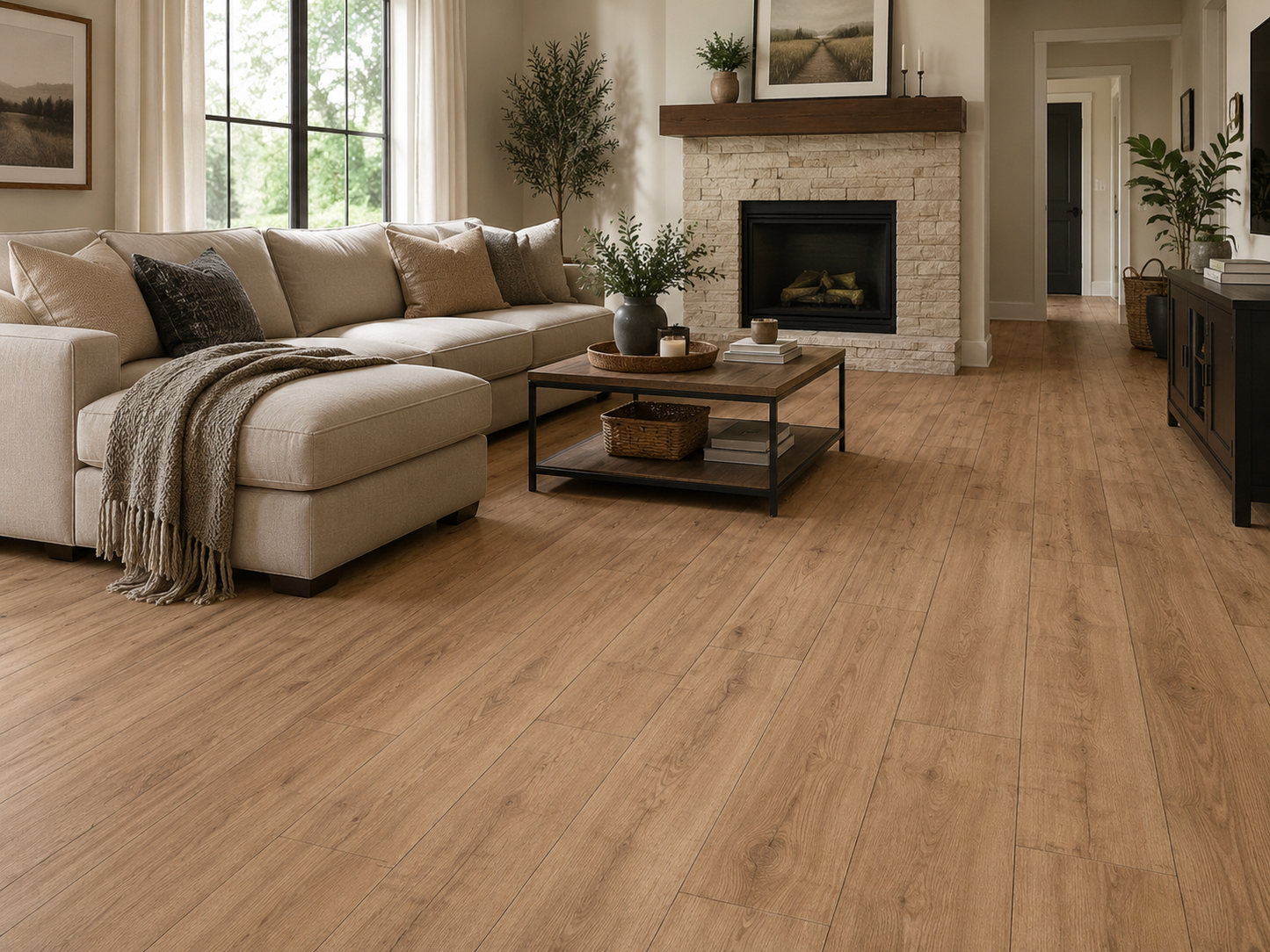 Mohawk FMV22 Burr Oak Luxury Vinyl Plank Flooring | 7.5" x 48.5" | Spotlight Savings