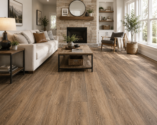 Muchsee Caledonia Luxury Vinyl Plank Flooring - Muslin 373 | 6" x 36" | Spotlight Savings