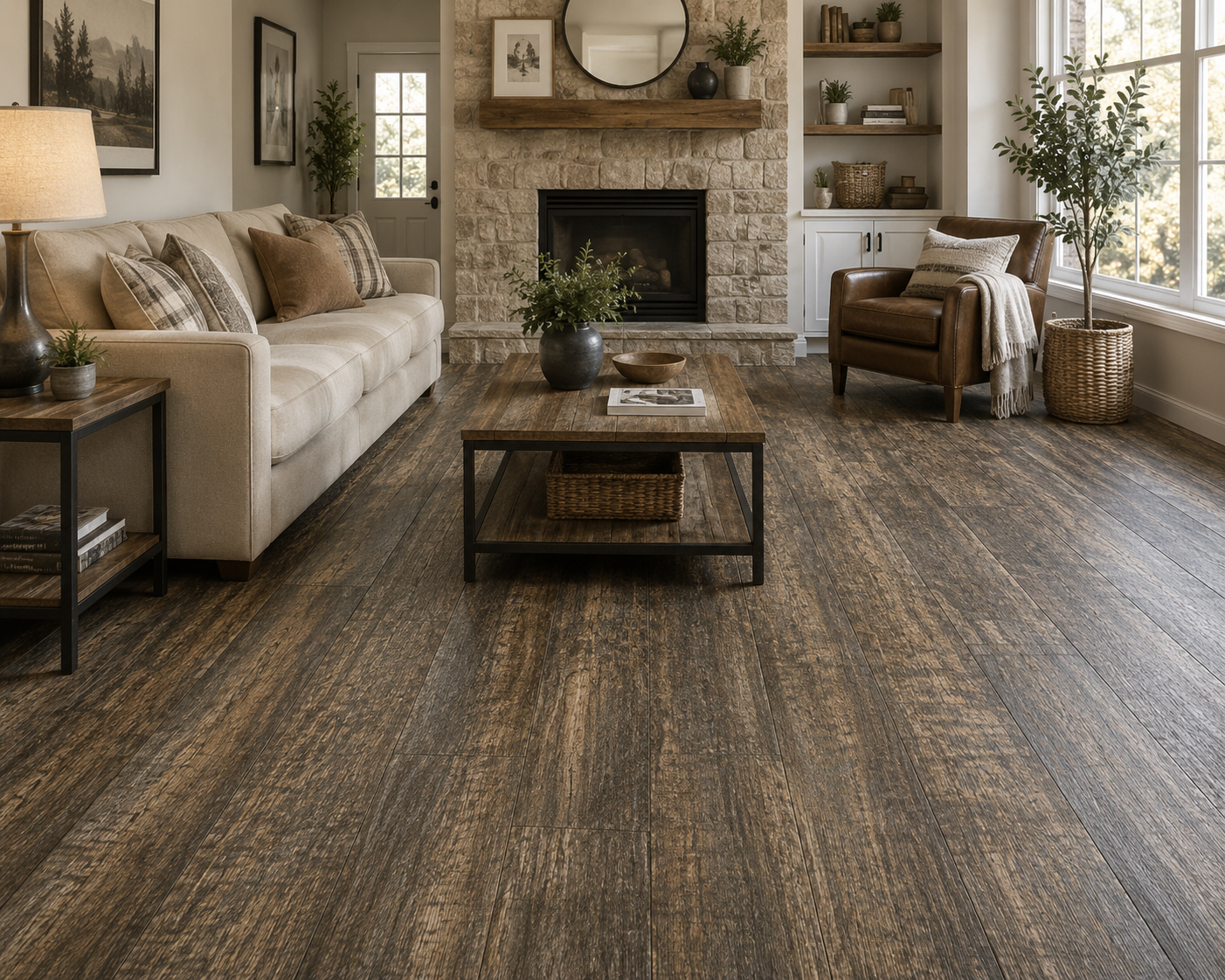 Muchsee Caledonia Luxury Vinyl Plank Flooring - Sequoia | 6" x 36" | Spotlight Savings