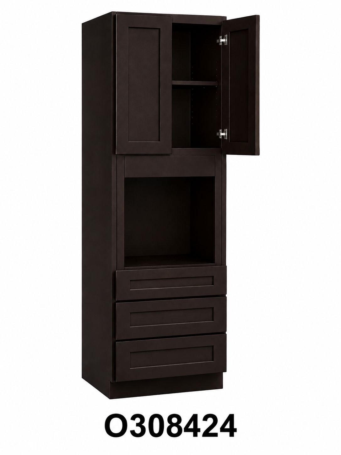 O308424 Launch Collection Shaker Oven Cabinet | 30"W x 84"H x 24"D
