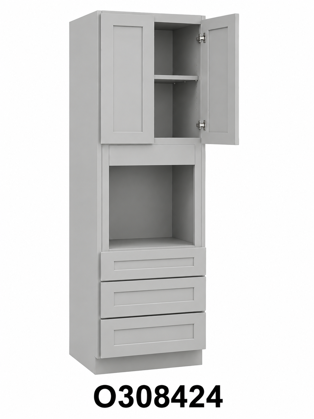 O308424 Launch Collection Shaker Oven Cabinet | 30"W x 84"H x 24"D