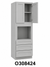 O308424 Launch Collection Shaker Oven Cabinet | 30"W x 84"H x 24"D