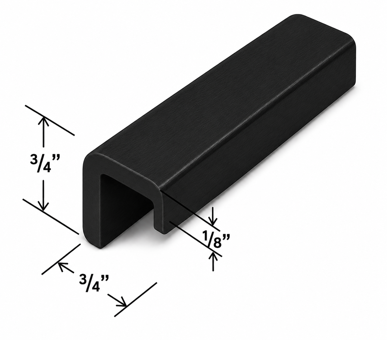 OCM8 Outside Corner Moulding | 96" Wide x 3/4" High x 3/4" Deep | Launch Cabinet Collection