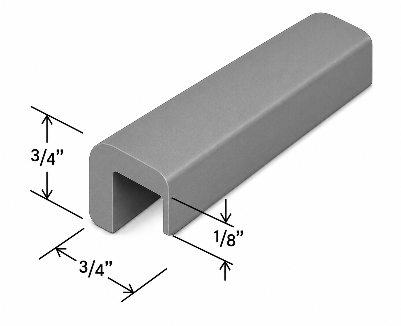 OCM8 Outside Corner Moulding | 96" Wide x 3/4" High x 3/4" Deep | Launch Cabinet Collection