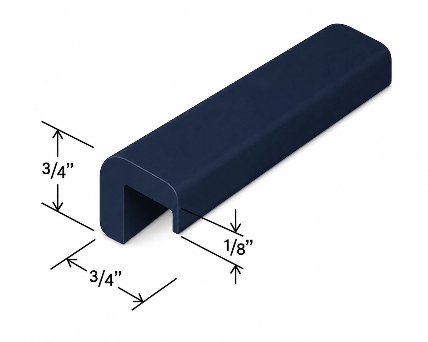 OCM8 Outside Corner Moulding | 96" Wide x 3/4" High x 3/4" Deep | Launch Cabinet Collection