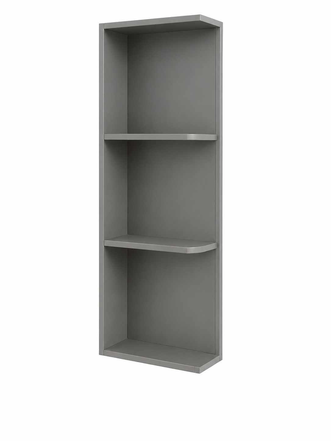 OE630 Launch Collection Shaker Wall End Shelf | 6"W x 30"H x 12"D | 2 Shelves