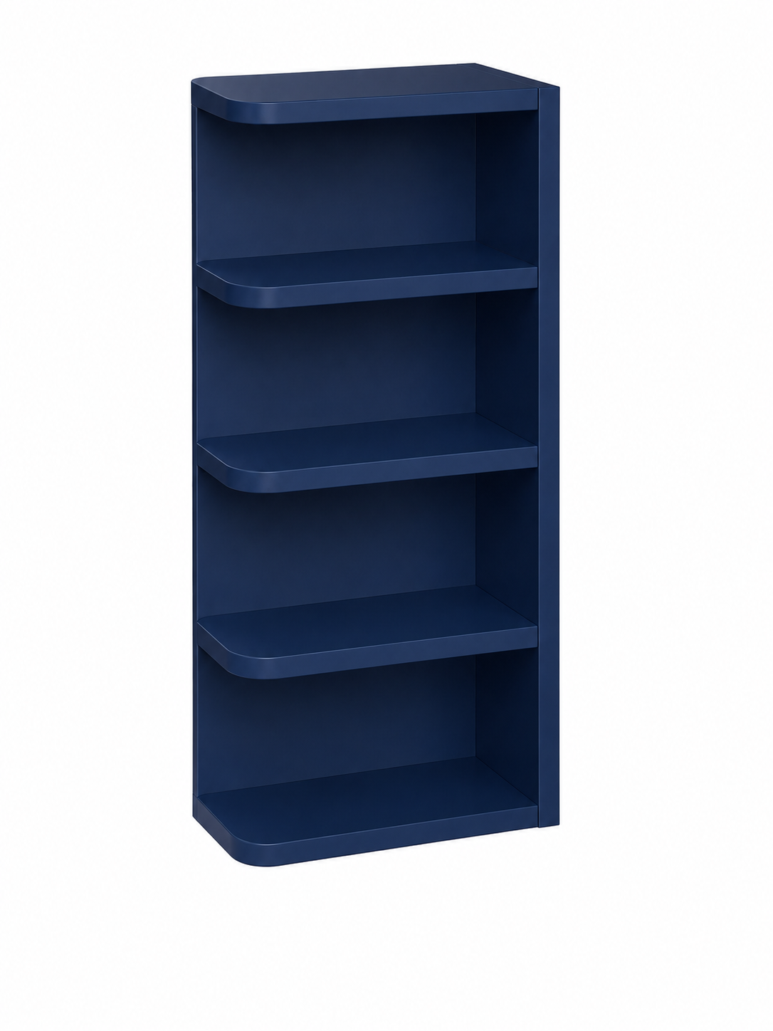 OE636 Launch Collection Shaker Wall End Shelf | 6"W x 36"H x 12"D | 3 Shelves