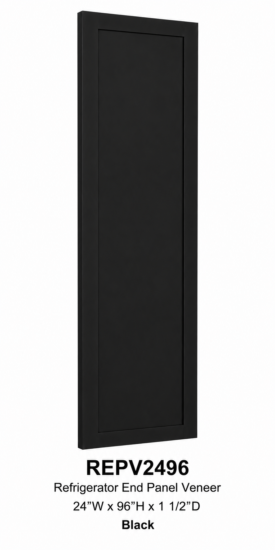 REPV2496 Refrigerator End Panel Veneer | 24" Wide x 96" High | Launch Cabinet Collection