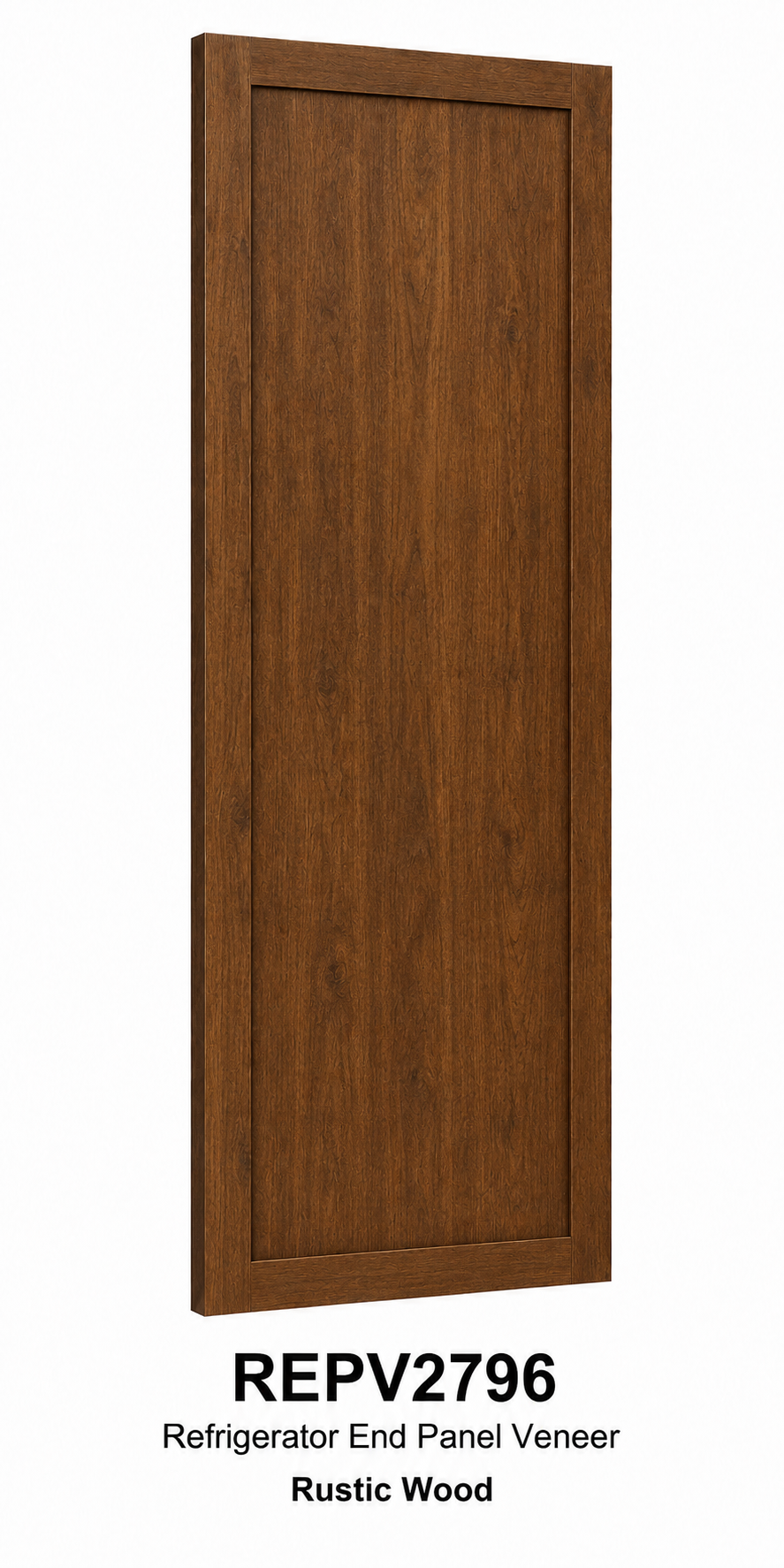 REPV2796 Refrigerator End Panel Veneer | 27" Wide x 96" High | Launch Cabinet Collection