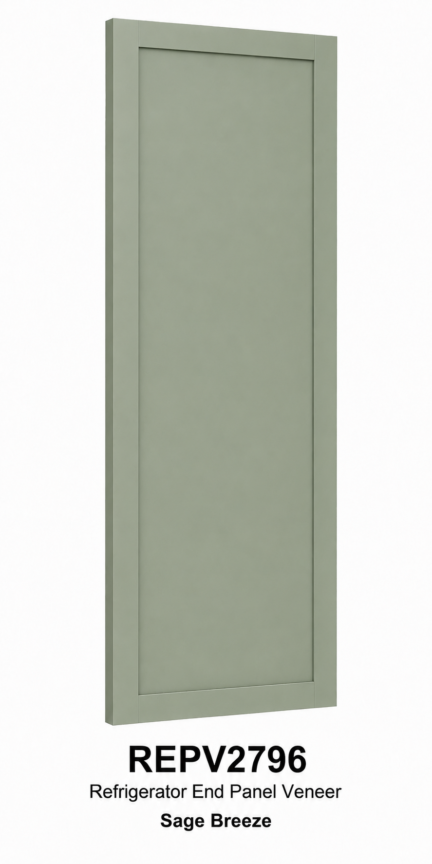 REPV2796 Refrigerator End Panel Veneer | 27" Wide x 96" High | Launch Cabinet Collection