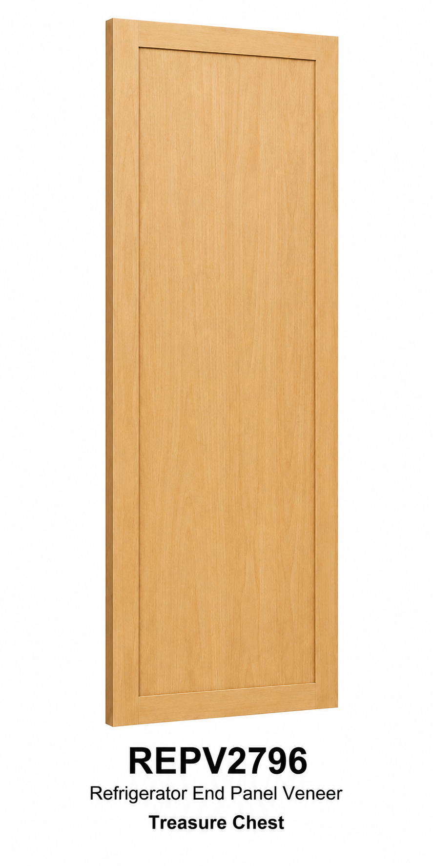 REPV2796 Refrigerator End Panel Veneer | 27" Wide x 96" High | Launch Cabinet Collection