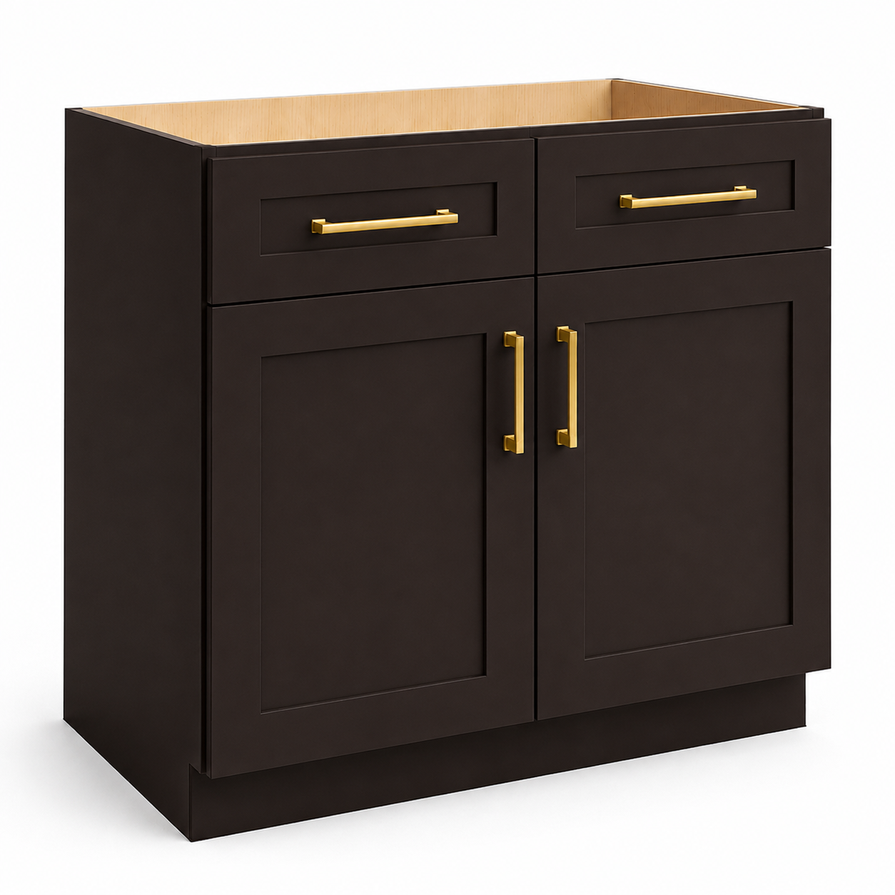 SB30 Sink Base Cabinet | 30" Wide x 34-1/2" High x 24" Deep | 2 Doors & 2 False Drawer Fronts | Launch Cabinet Collection