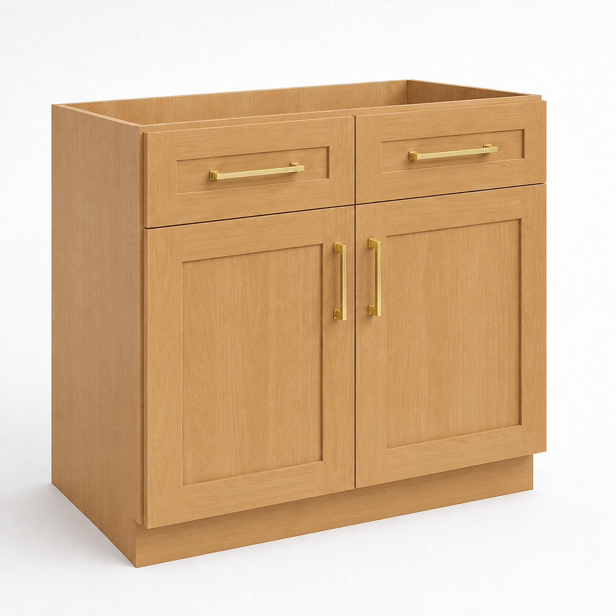 SB36 Sink Base Cabinet | 36" Wide x 34-1/2" High x 24" Deep | 2 Doors & 2 False Drawer Fronts | Launch Cabinet Collection