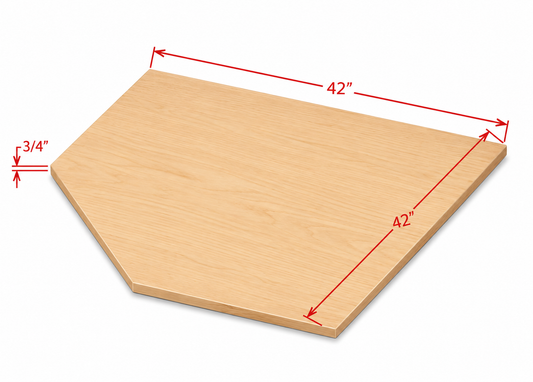 SBF4242 | Corner Sink Base Floor | 42"W x 42"H x 23-1/4"D | Launch Cabinet Collection