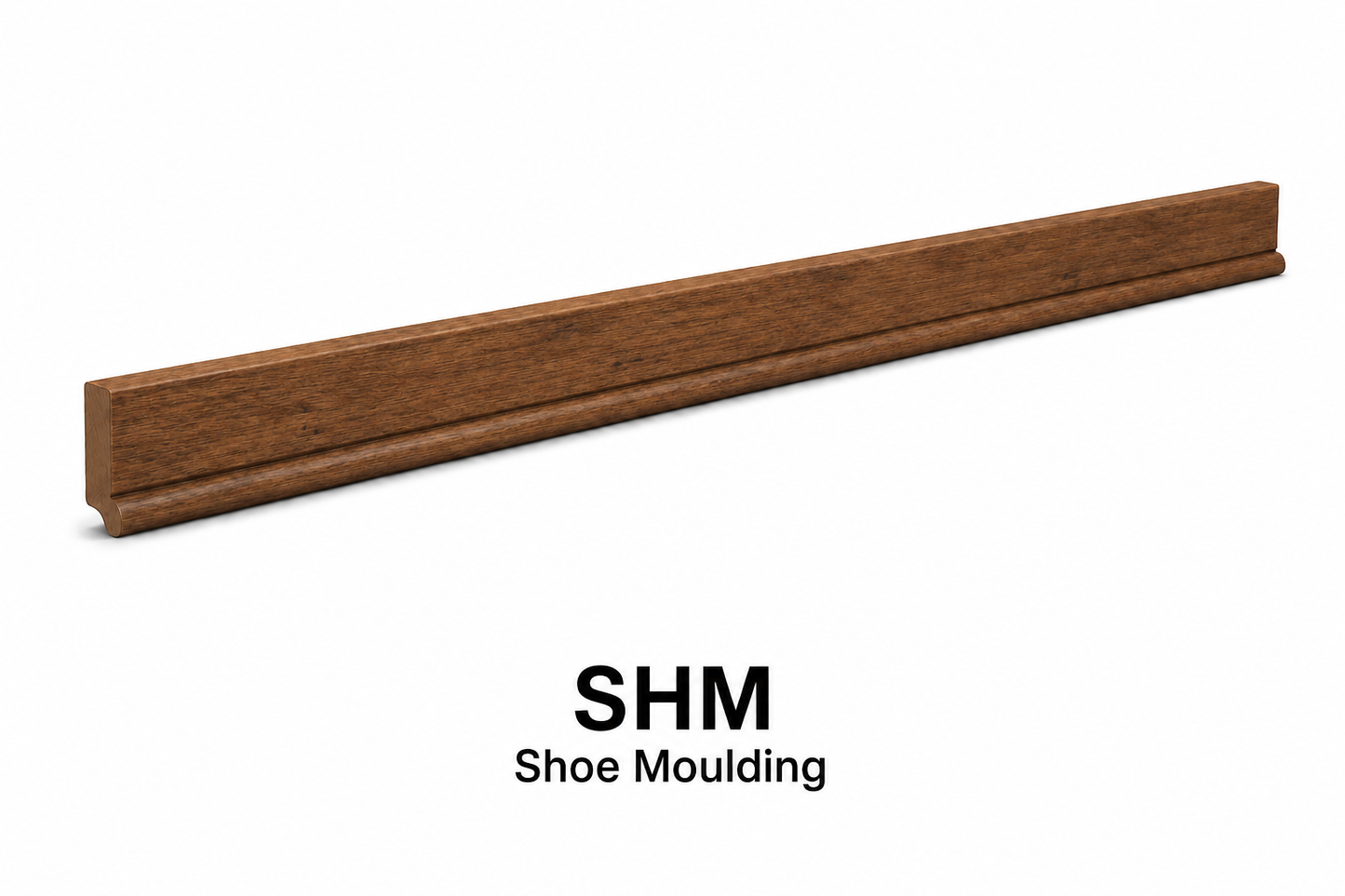 SHM Shoe Moulding | 96" Wide x 11/16" High x 11/16" Deep | Launch Cabinet Collection