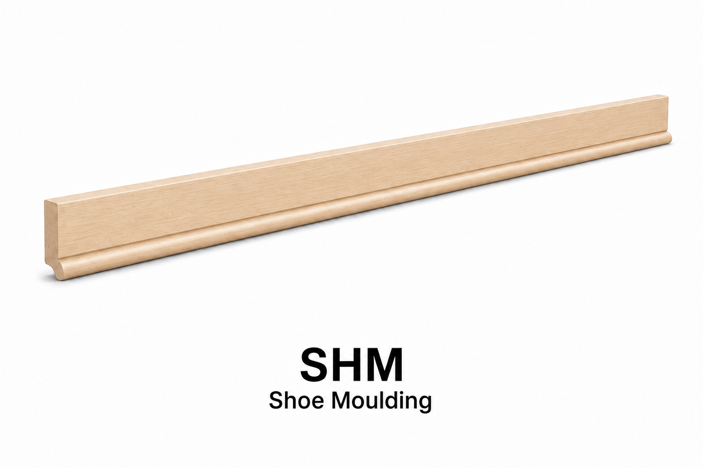 SHM Shoe Moulding | 96" Wide x 11/16" High x 11/16" Deep | Launch Cabinet Collection