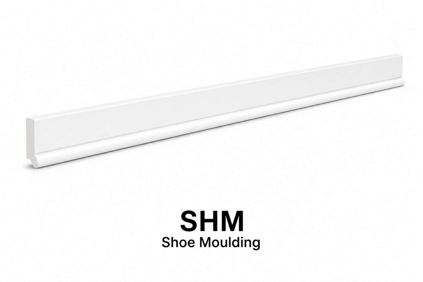 SHM Shoe Moulding | 96" Wide x 11/16" High x 11/16" Deep | Launch Cabinet Collection