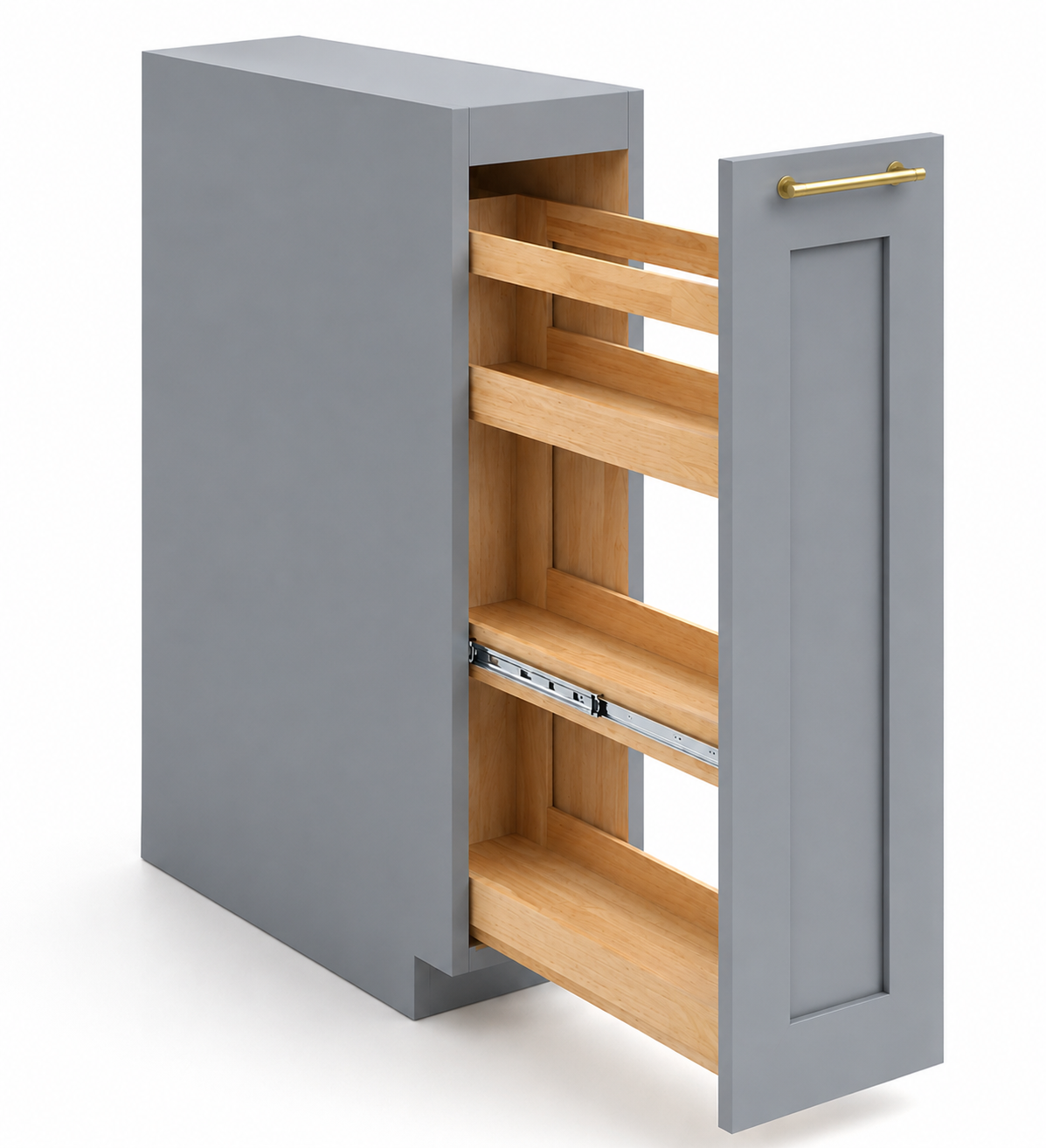 SPB9 | Spice Pull Base Cabinet | 9"W x 34-1/2"H x 24"D | Launch Cabinet Collection