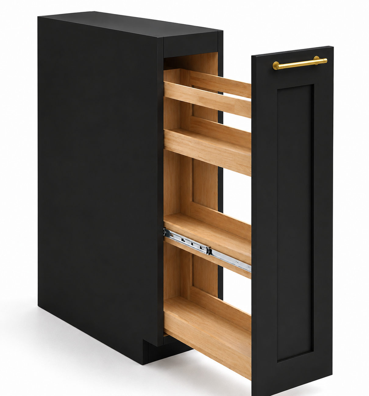 SPB9 | Spice Pull Base Cabinet | 9"W x 34-1/2"H x 24"D | Launch Cabinet Collection