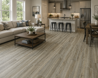 Shaw Impact 306C Luxury Vinyl Plank Flooring - Weathered Barnwood | 7" x 48" | Spotlight Savings