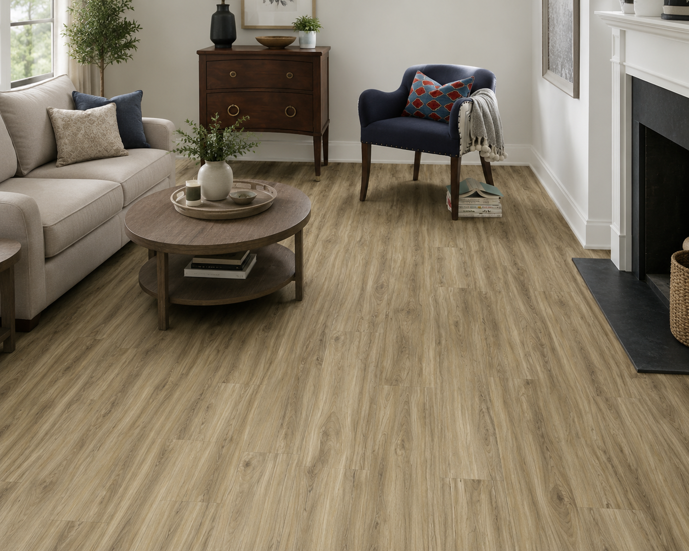 Shaw Pride Plus Accent SPC Prestique Pine 7" x 48" Waterproof Luxury Vinyl Plank