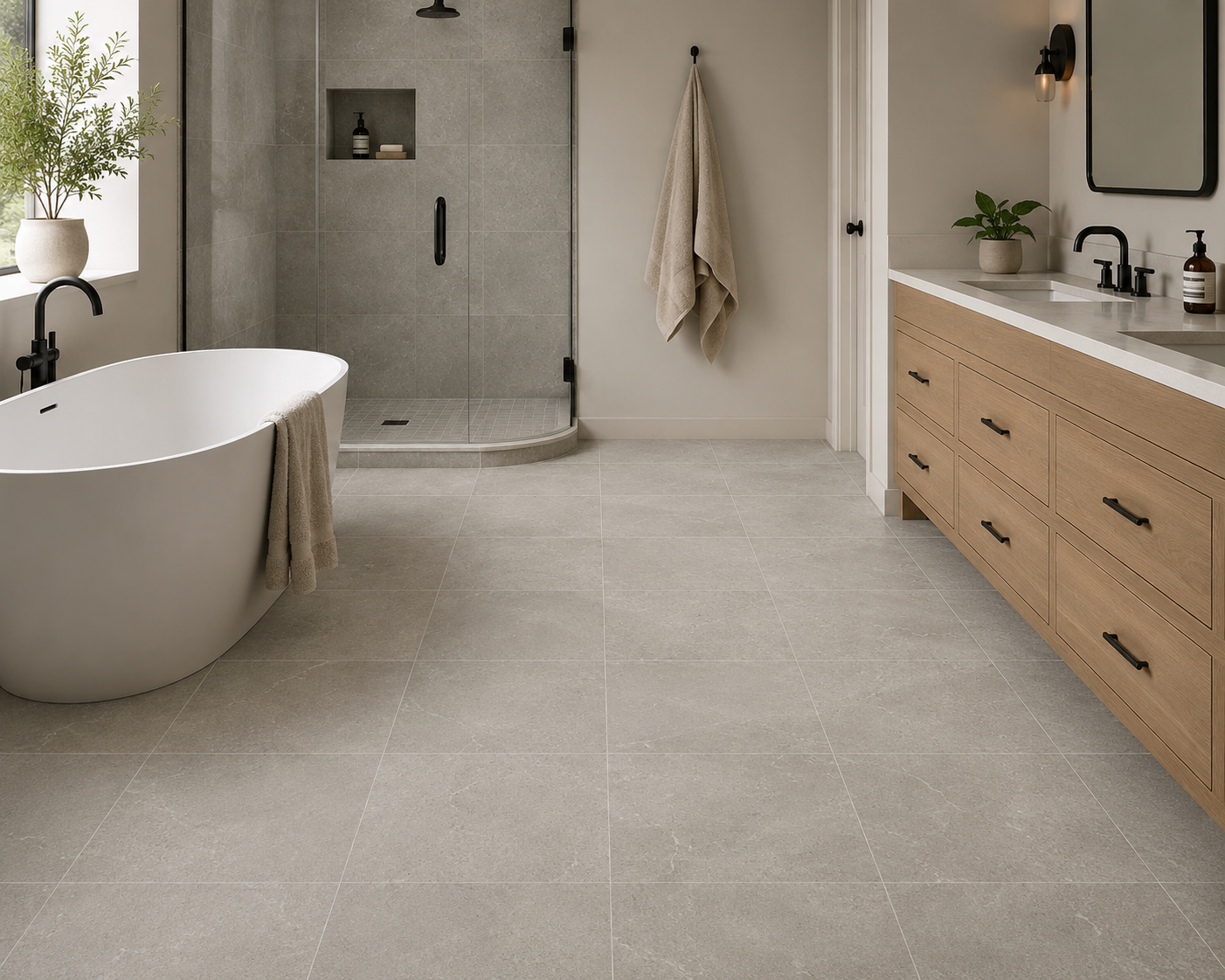 Shaw Serenity 13x13 Tile - Light Gray | 13" x 13" | Spotlight Savings