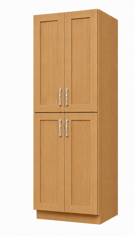 U308424 Utility Wall Pantry Cabinet | 30" Wide x 84" High x 24" Deep | 4 Doors | 5 Shelves | Launch Cabinet Collection