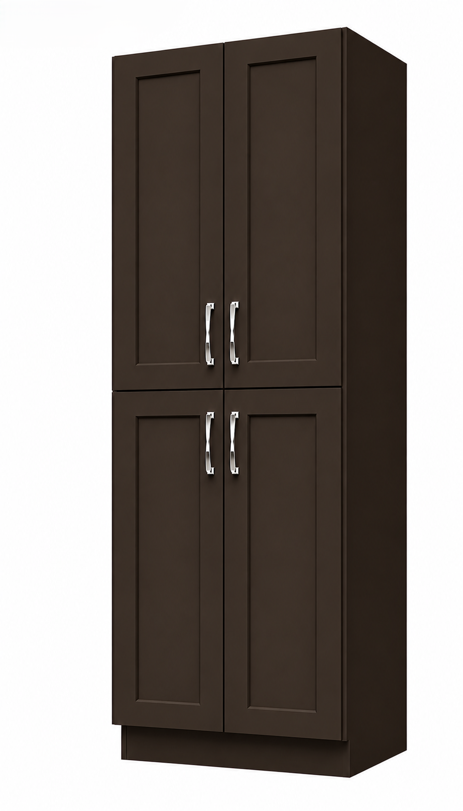 U309024 | Utility Wall Pantry Cabinet | 30"W x 90"H x 24"D | 4 Doors | 5 Shelves | Launch Cabinet Collection
