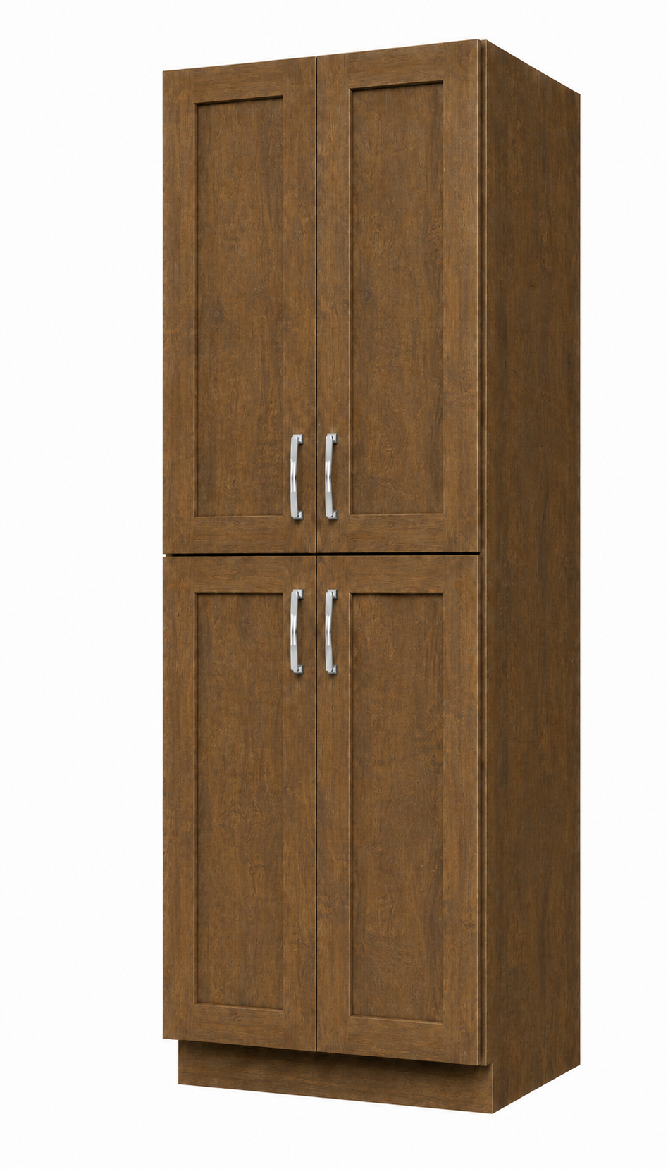 U309624 | Utility Wall Pantry Cabinet | 30"W x 96"H x 24"D | 4 Doors | 5 Shelves | Launch Cabinet Collection