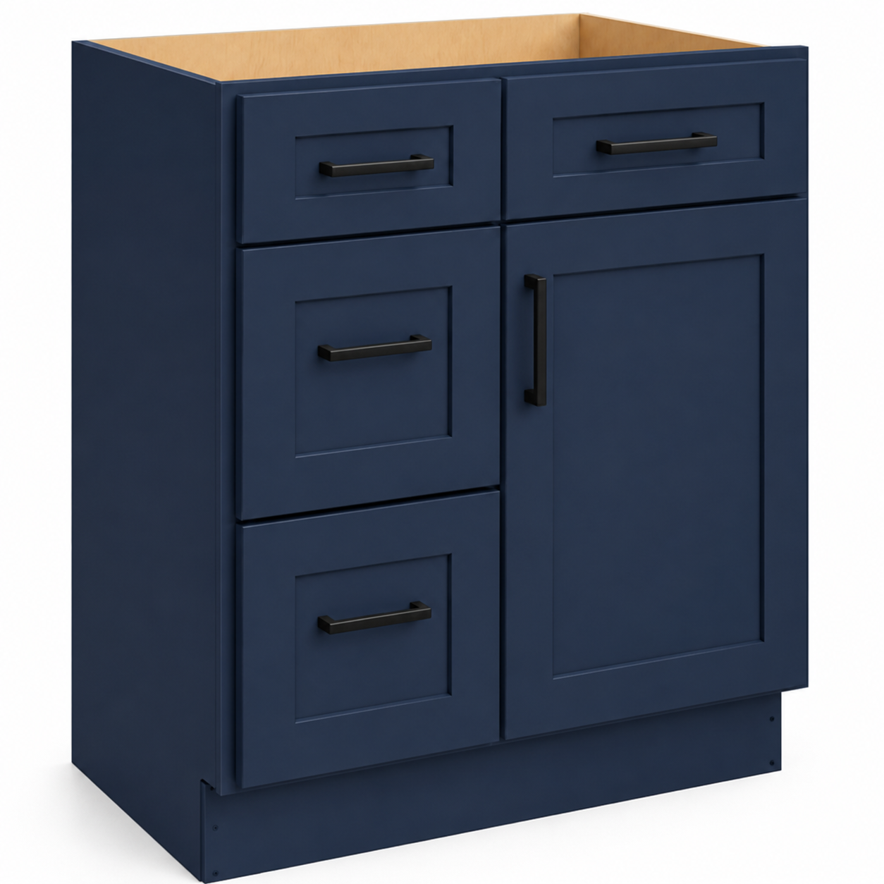V3621DL Vanity Door/Drawer Base Cabinet | 36" Wide x 34-1/2" High x 21" Deep | Left-Hand Drawers | Launch Cabinet Collection