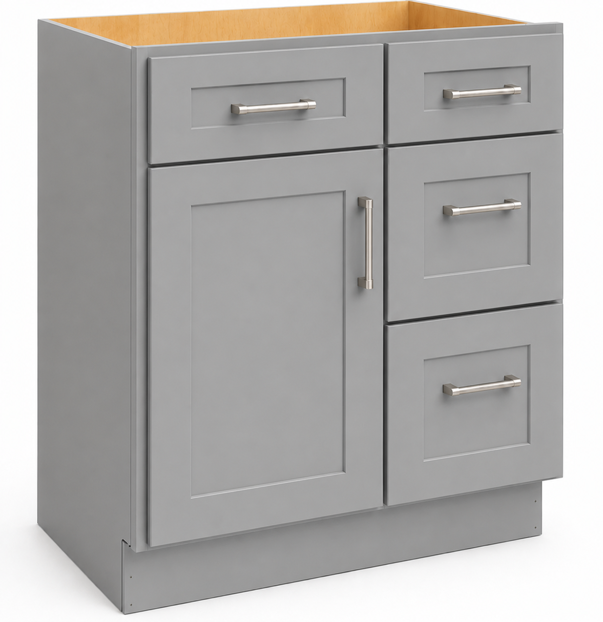 V3621DR Vanity Door/Drawer Base Cabinet | 36" Wide x 34-1/2" High x 21" Deep | Right-Hand Drawers | Launch Cabinet Collection