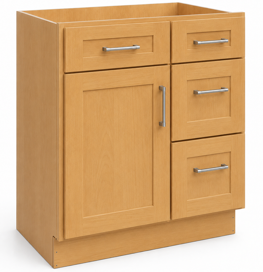 V3621DR Vanity Door/Drawer Base Cabinet | 36" Wide x 34-1/2" High x 21" Deep | Right-Hand Drawers | Launch Cabinet Collection