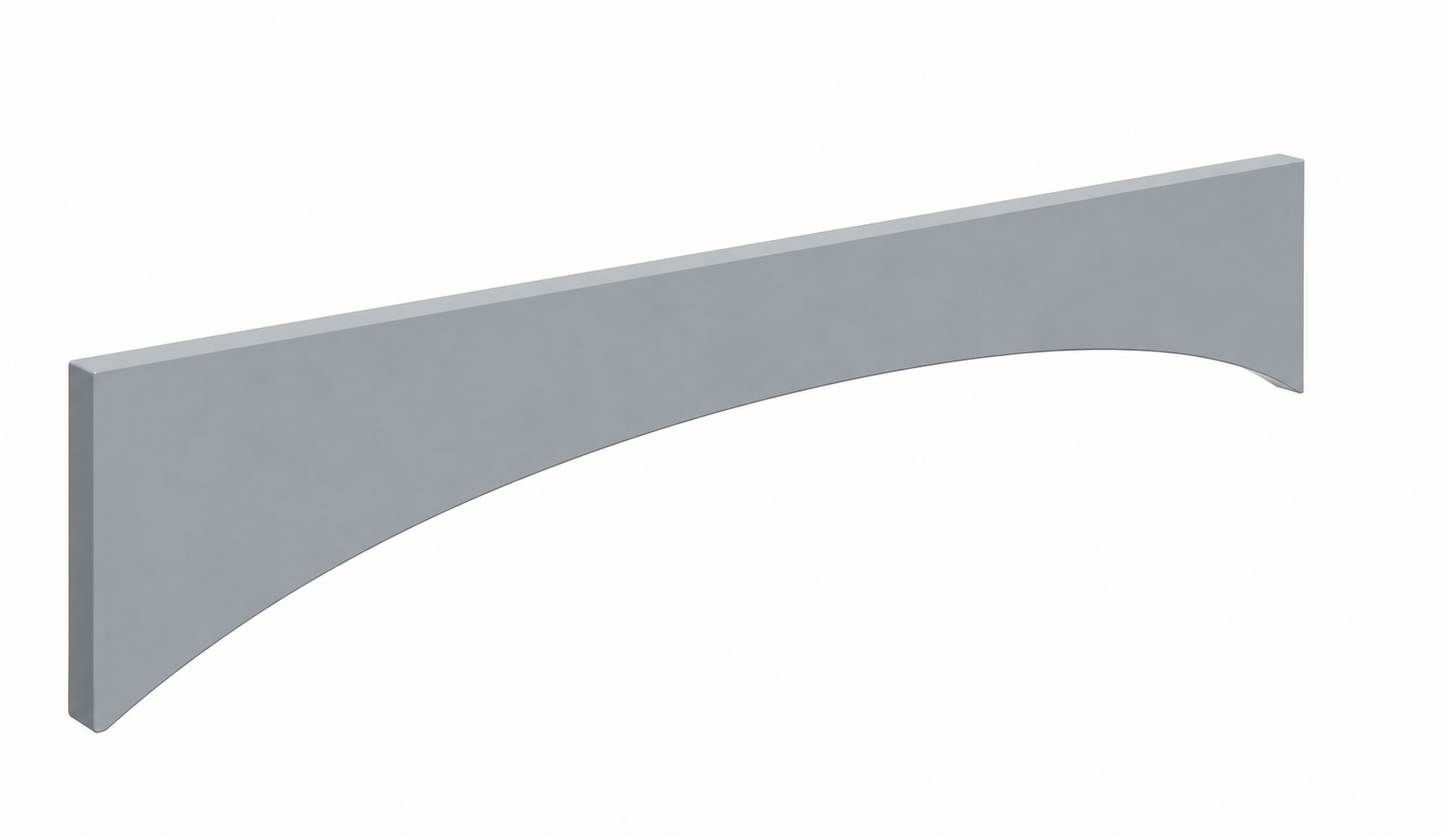 VA36 | Arched Valance | 36"W x 6"H x 3/4"D | Launch Cabinet Collection