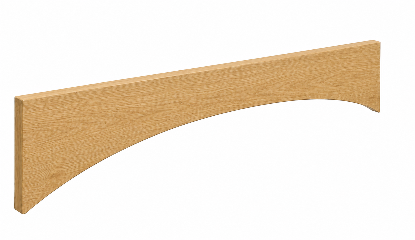VA30 | Arched Valance | 30"W x 6"H x 3/4"D | Launch Cabinet Collection