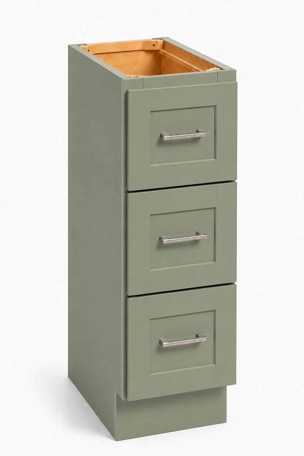VDB312 Vanity 3-Drawer Base Cabinet | 12"W x 34-1/2"H x 21"D | Launch Collection