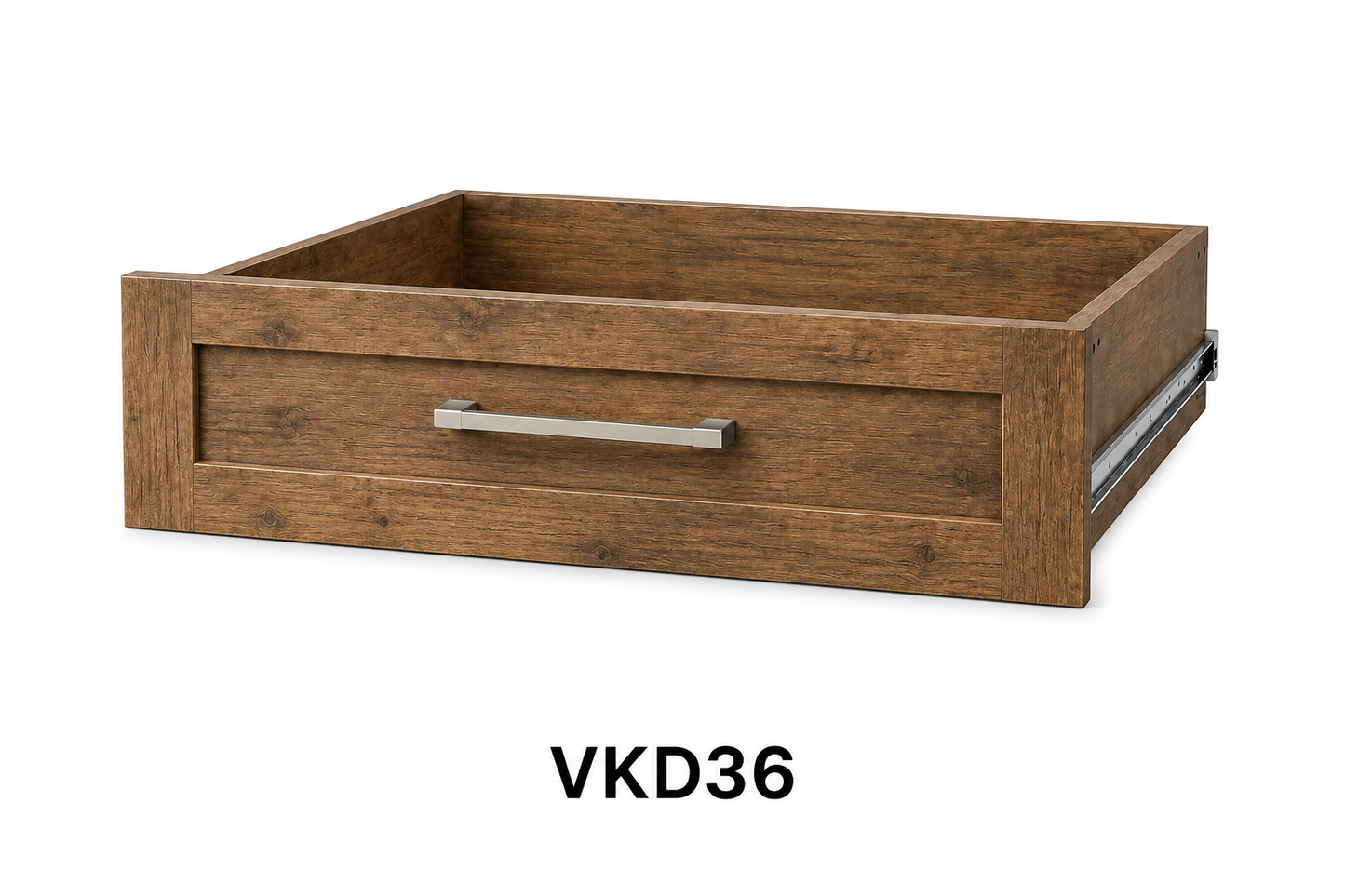 VKD36 Vanity Knee Drawer | 36" Wide x 7" High x 21" Deep | Launch Cabinet Collection